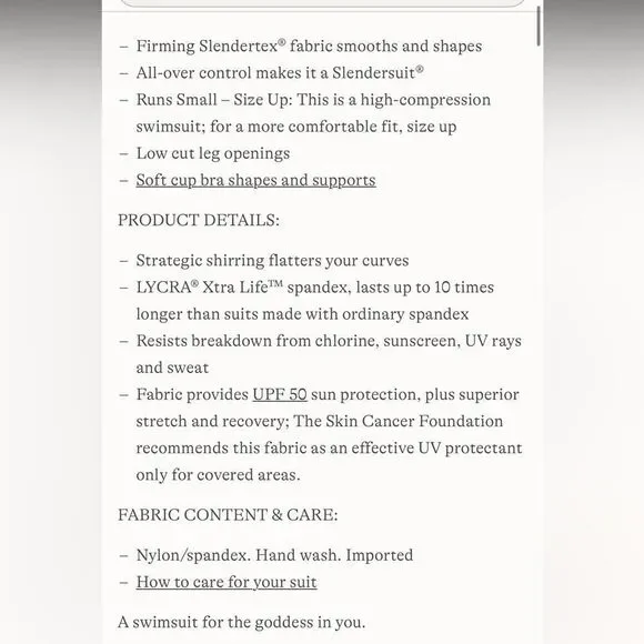 Land's End One piece Grecian slender swimsuit soft
Deep navy mosaic floral Var - Picture 6 of 6